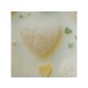 Designové povlečení HEARTAMI zeleno-žluté s motivem srdcí