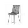 90489 seda zidle libra platinum grey s cernymi nohami
