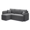 91815 tmave seda rohova sedaci souprava hadson s modernim designem