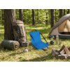 Lehká turistická skládací židle VENTO 38 cm, modrá s popruhy