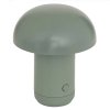 LED stolní lampa FUNGHI 11,2 cm, zelená v moderním designu