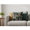Designový povlak na polštář z mikrovlákna MYSTIC GARDEN 45x45 cm s botanickým vzorem