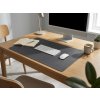 Voděodolná podložka na stůl 50x80 cm, šedá / grafitová pro kancelář i home office