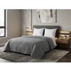 Elegantní Přehoz na postel CALDERA, šedý pro moderní ložnici