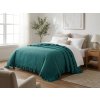 Stylový Přehoz na postel MONTEGO, petrolejový v moderním designu