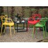 Set 4 kom plastičnih stolica KATO, žuta