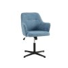 Modré kancelářské křeslo NERIS s čalouněním a otočnou podnoží