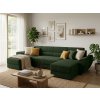 Designová sedací souprava do U TAVERO 321x140 cm tmavě zelená do interiéru