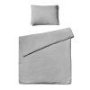 Pamučna posteljina CALMORA svijetlo siva