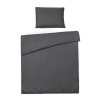Pamučna posteljina CALMORA tamno siva