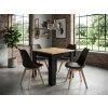 Jídelní set 1 + 4, stůl MADO ARTISAN 80x80 + židle BALI MARK černá