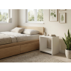 Dřevěný noční stolek ELORA bílý s minimalistickým designem