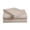 Bavlněné prostěradlo BASIC 200x220 cm světle hnědé – extra jemné a prodyšné