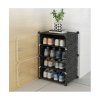 Designový botník SHOZIX 23x33 cm šedý s průhledným čelem