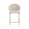 Designová barová židle KIOTO kašmír světle béžová interiér