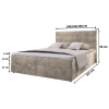96058 4 designova boxspring postel glorien velvet 160x200 cm v sametovem provedeni