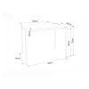 96372 2 elegantni jidelni stul ramod bily 100x60 cm dekor dub