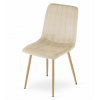 96732 3 elegantni zidle lava s kremovym sametovym calounenim