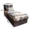 97251 4 komfortni postel meralis 100x200 cm luxusni spanek kazdy den