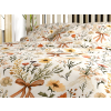 Krepové polybavlněné povlečení FLORAL RIBBON POLY barevné s jemným botanickým vzorem