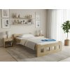 Krevet Naomi povišen 90 x 200 cm, borovo drvo