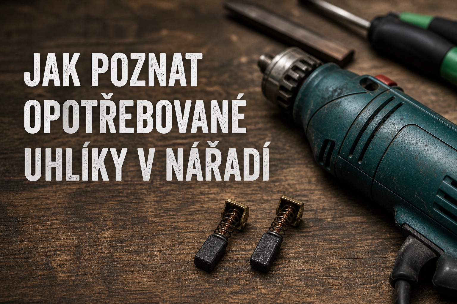 Jak poznat opotřebované uhlíky v nářadí