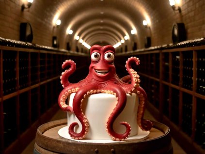 Chobotnice z čokolády kurz modelování z čokolády ve vinném sklípku v Jaroslavicích uHoblinky