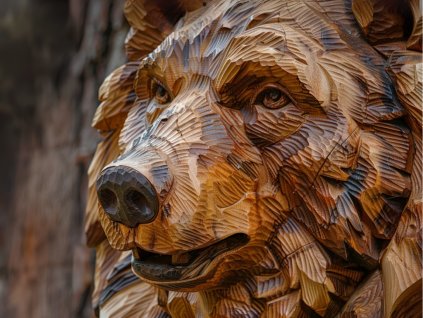 Kurz rezby soch motorovou pilou medved uHoblinky.cz