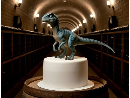 Jurský park Blue z čokolády kurz modelování postaviček z čokolády uHoblinky