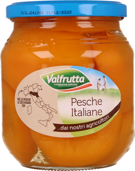 BROSKVE/PESCHE SCIROPPATE, VALFRUTTA, 500 g