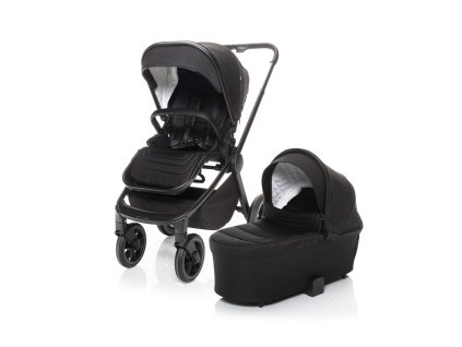 Set kočárek Move Cross 2 + korba XL + adaptér, All Black