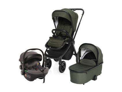 Set kočárek Move Cross 3 + hluboká korba Move XL 3 + autosedačka, Hunter Green