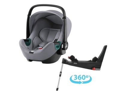 Autosedačka Baby-Safe 3 i-Size Flex Base 5Z Bundle, Frost Grey