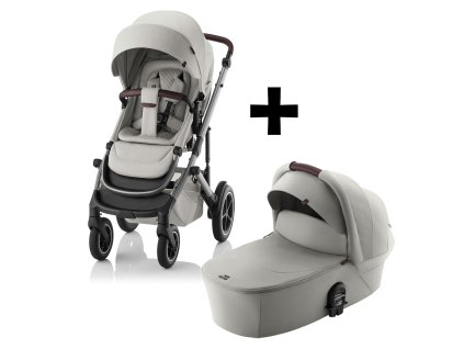 Set kočárek Smile 5Z + hluboká korba Lux, Linen Grey
