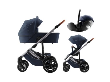 Set kočárek Smile 5Z + hluboká korba + autosedačka Baby-Safe PRO Style, Night Blue