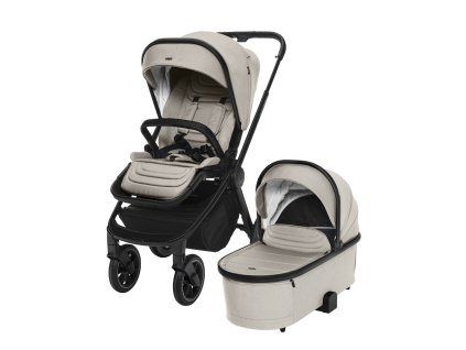 Set Move Cross 3 + hluboká korba Move XL 3 + adaptéry, Ivory Beige