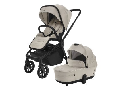 Set Move Cross 5 + hluboká korba Move XL 5 + adaptéry, Ivory Beige