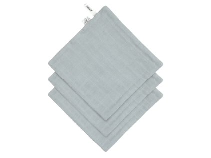 LÄSSIG Muslin/Terry Washcloth Set 3 pcs 2024 powder blue