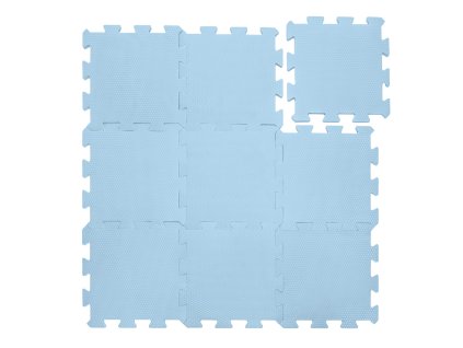 Pěnová podložka Puzzle 30x30 cm 9ks, Floral Blue