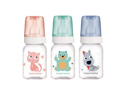canpol babies lahev s potiskem cute animals 120ml