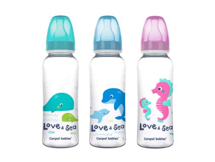 canpol babies lahev s potiskem lovesea 250ml