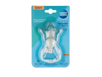canpol babies chladici kousatko s chrastitkem magicka hulka modra