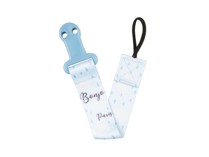 canpol babies stuzka na dudlik s klipem bonjour paris modra