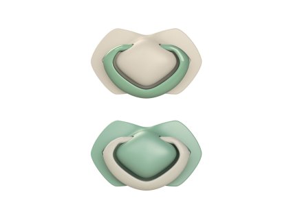 canpol babies set symetrickych silikonovych dudliku light touch 6 18m pure color zeleny