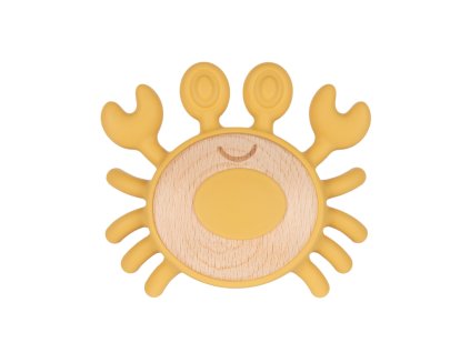 canpol babies dreveno silikonove kousatko krab