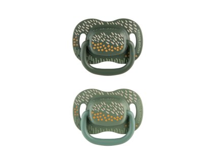 canpol babies set symetrickych silikonovych dudliku mountains 18m 2ks zeleny