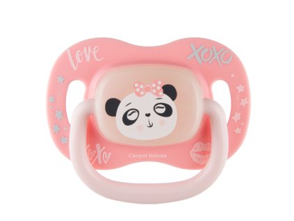canpol babies dudlik silikonovy tresinka exotic animals 6 18m 1ks panda