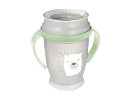 lovi hrnecek 360 se sviticimi uchyty buddy bear 250ml 9m