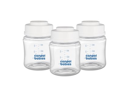 canpol babies sada lahvi na skladovani mleka 3x120ml