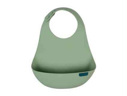 lovi silikonovy bryndak s kapsou pistachio